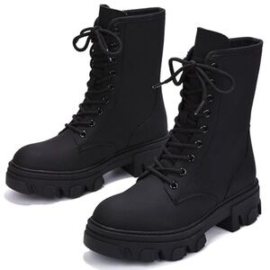 •CAPE ROBBIN• “Chrisley” Lug Sole Combat Ankle Boots // NIB